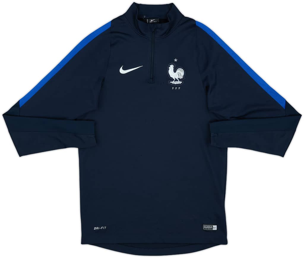 2016-17 France Nike 1/4 Zip Drill Top - 5/10 - (S)