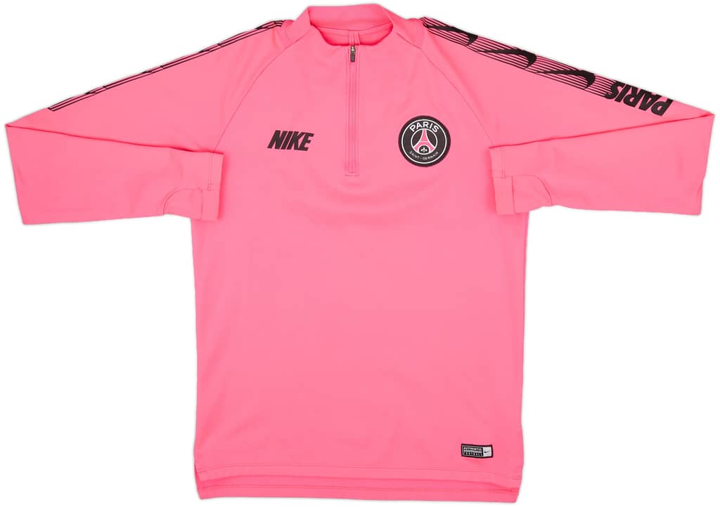 2019-20 Paris Saint-Germain Nike 1/4 Zip Drill Top - 8/10 - (S)