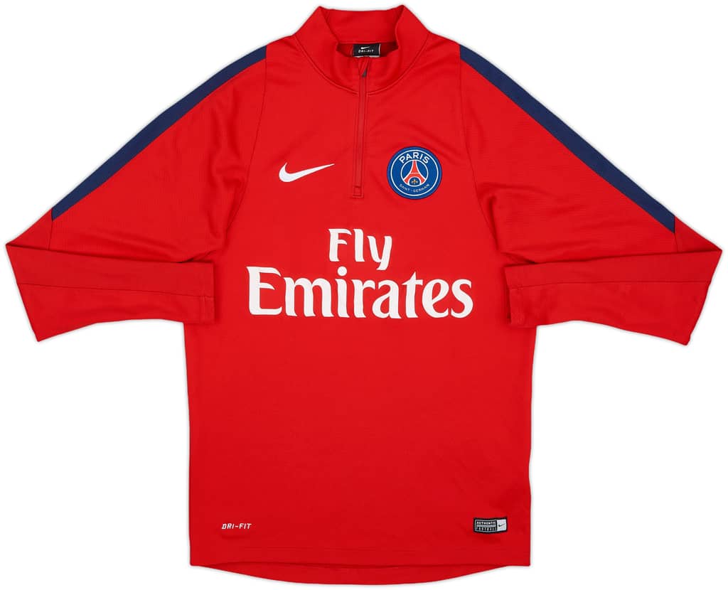 2016-17 Paris Saint-Germain Nike 1/4 Zip Drill Top - 7/10 - (S)
