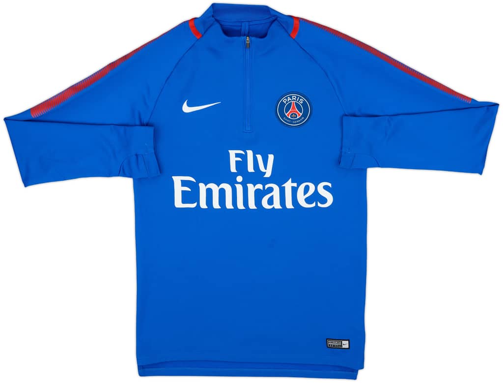 2018-19 Paris Saint-Germain Nike 1/4 Zip Drill Top - 8/10 - (S)