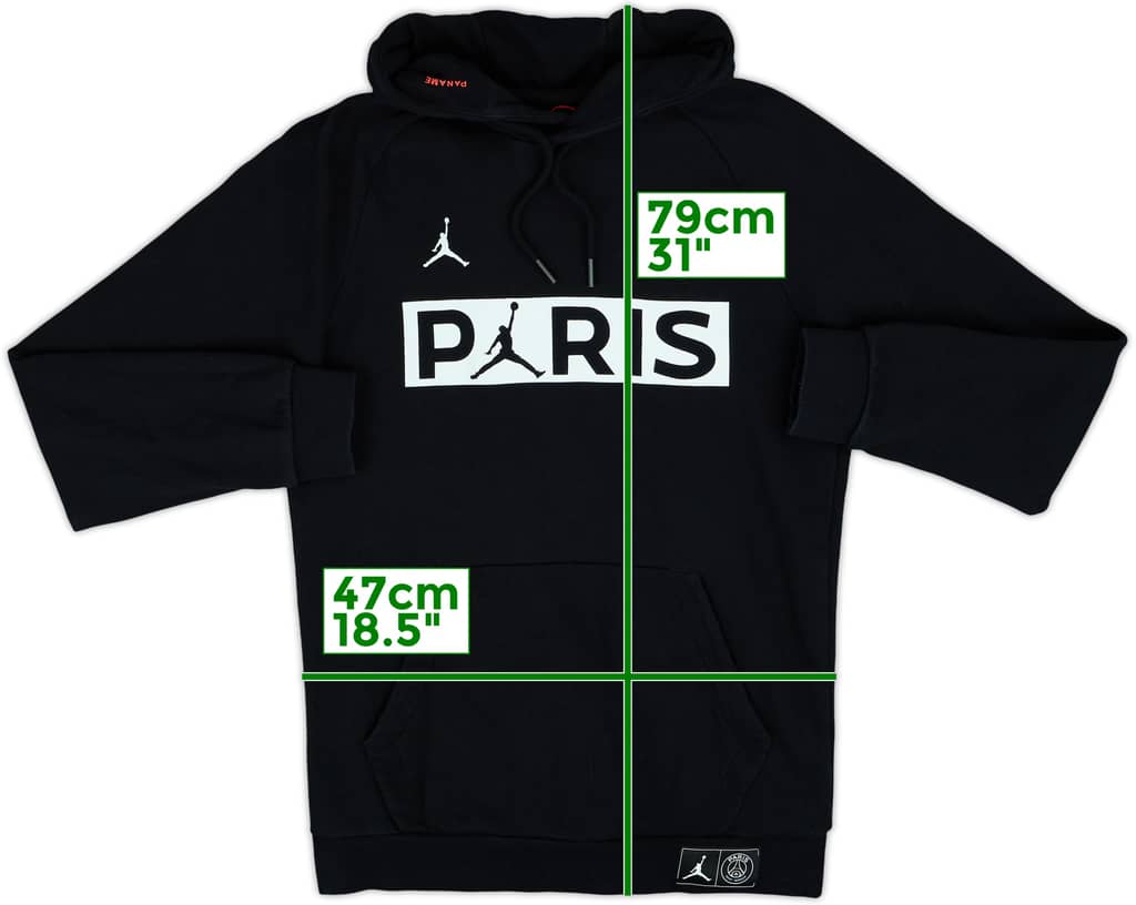 2019-20 Paris Saint-Germain Jordan Hooded Sweat Top - 8/10 - (S)