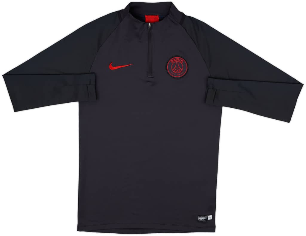 2019-20 Paris Saint-Germain Nike 1/4 Zip Drill Top - 9/10 - (S)