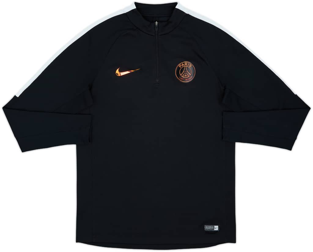 2016-17 Paris Saint-Germain Nike 1/4 Zip Drill Top - 8/10 - (M)