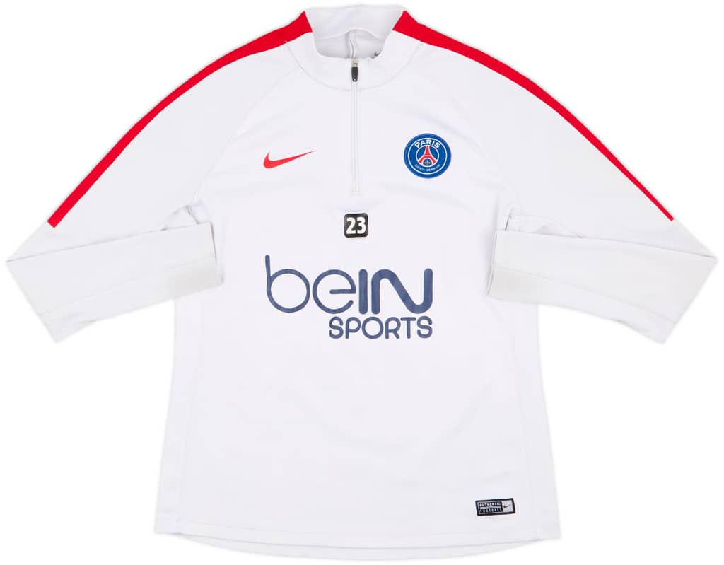 2016-17 Paris Saint-Germain Player Issue Nike 1/4 Zip Drill Top #23 - 6/10 - (M)