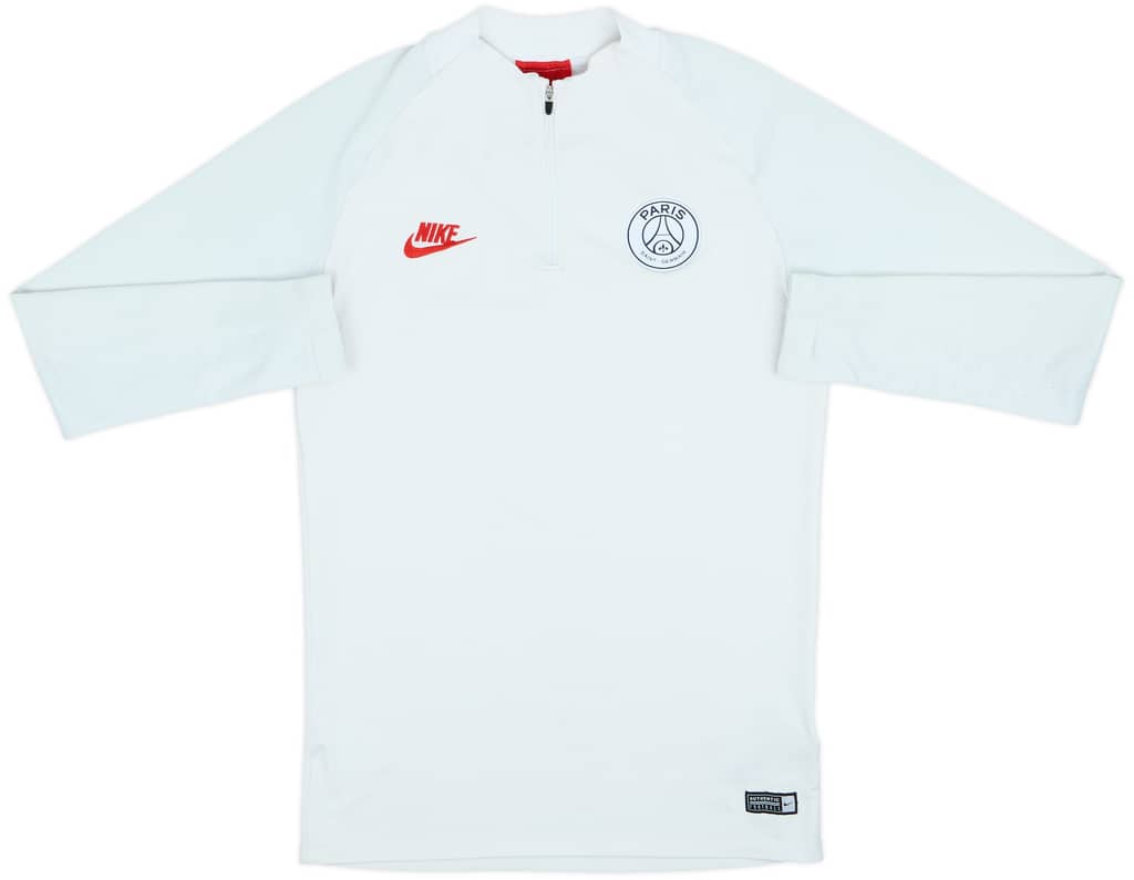 2019-20 Paris Saint-Germain Nike 1/4 Zip Drill Top - 8/10 - (S)