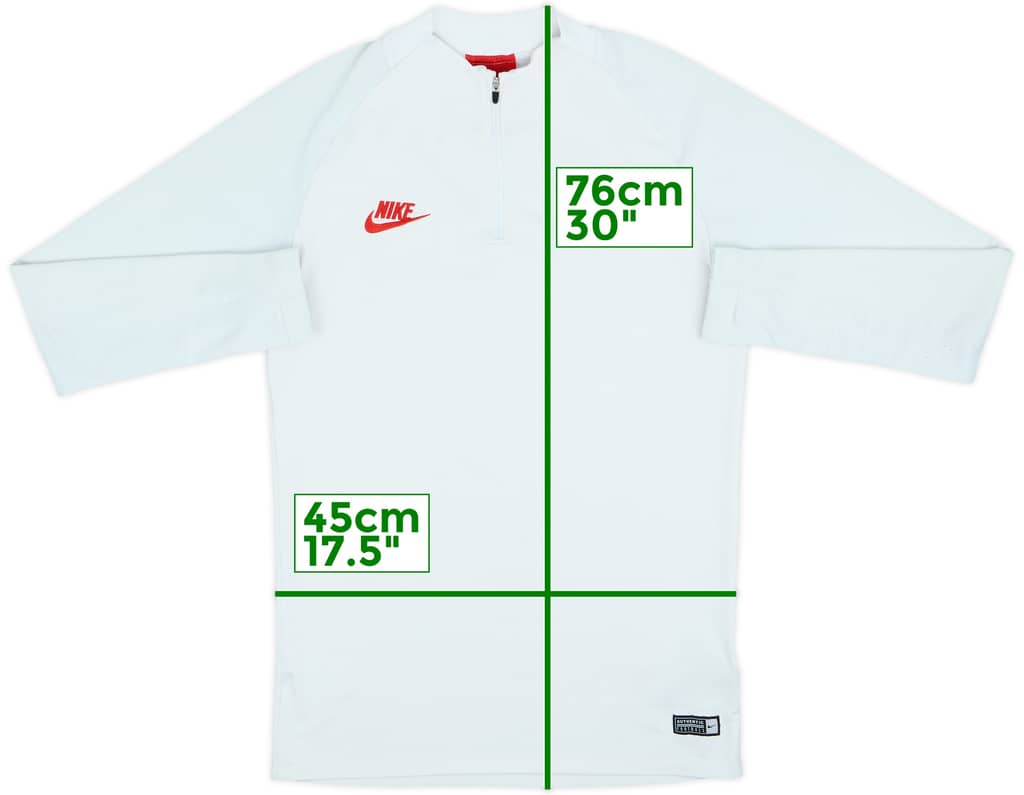 2019-20 Paris Saint-Germain Nike 1/4 Zip Drill Top - 8/10 - (S)