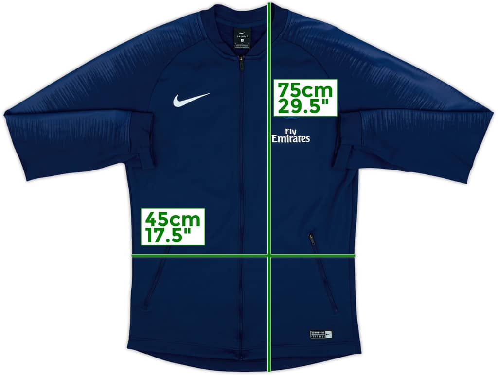 2018-19 Paris Saint-Germain Nike Track Jacket - 8/10 - (S)
