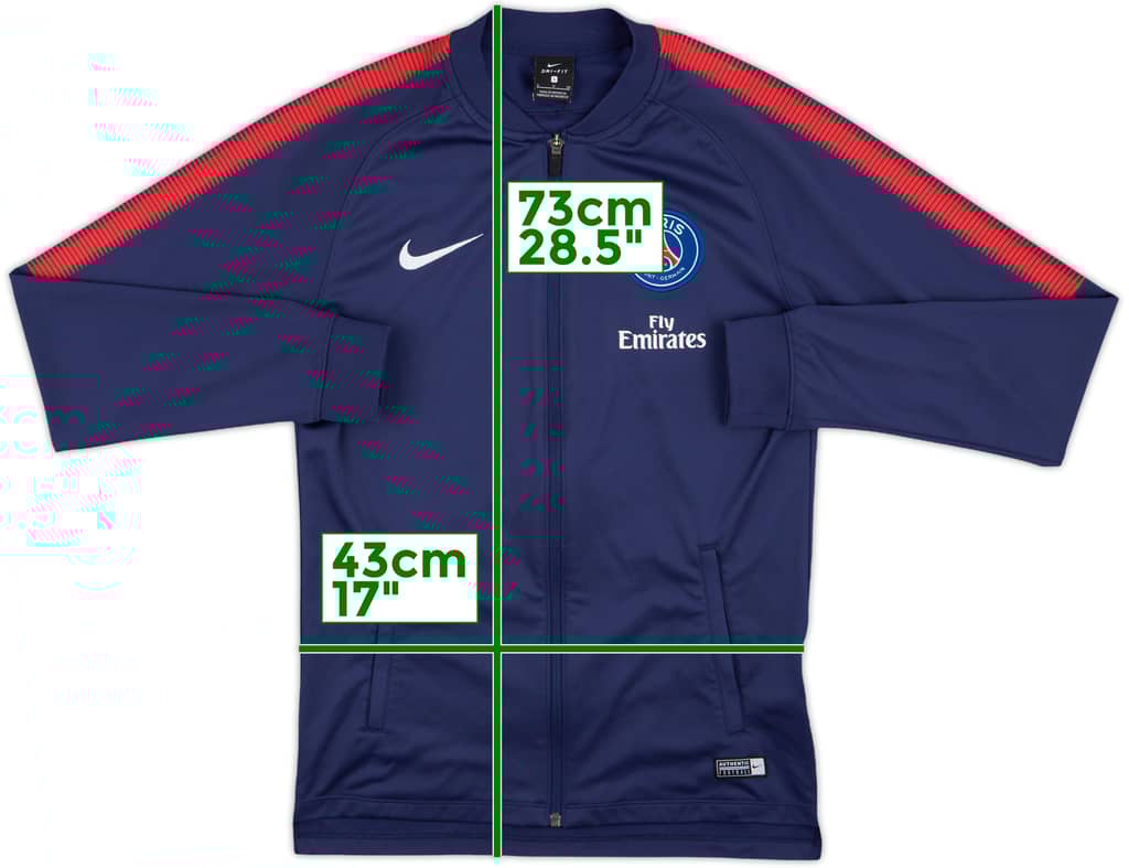 2017-18 Paris Saint-Germain Nike Track Jacket - 8/10 - (S)