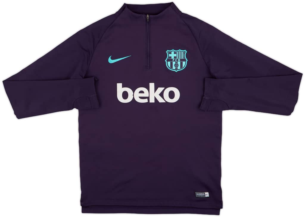 2018-19 Barcelona Nike 1/4 Zip Drill Top - 7/10 - (S)