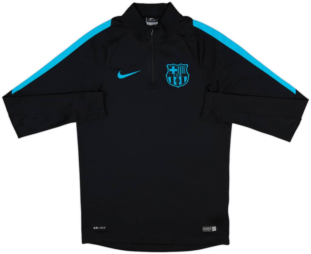 2015-16 Barcelona Nike 1/4 Zip Drill Top - 9/10 - (S)