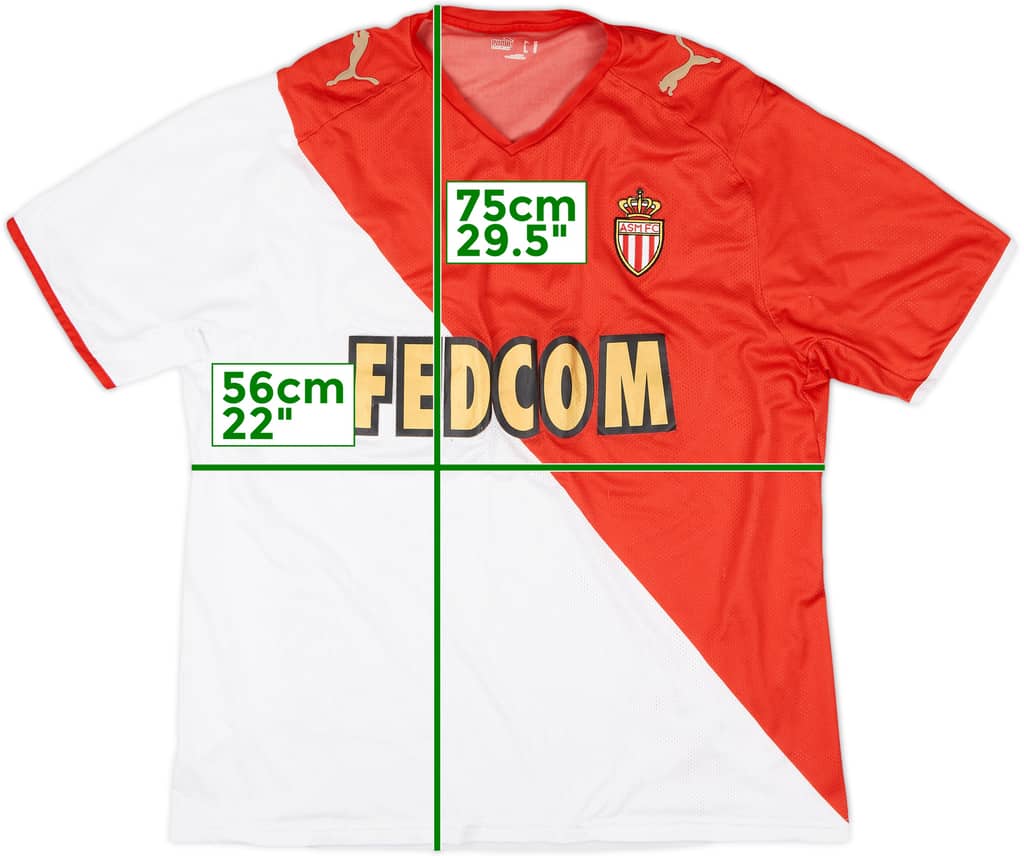 2008-09 Monaco Home Shirt - 5/10 - (XL)