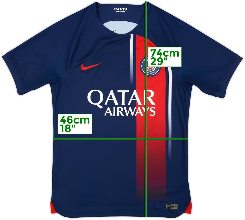 2023-24 Paris Saint-Germain Home Shirt - 8/10 - (S)