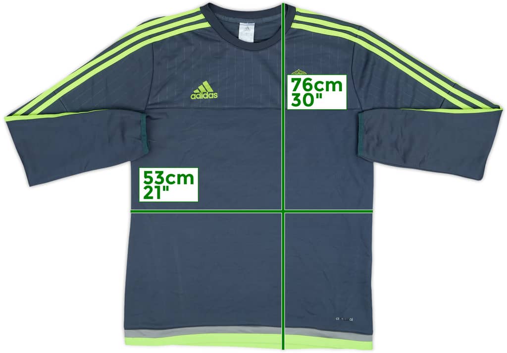 2015-16 Real Madrid adidas Sweat Top - 5/10 - (XL)