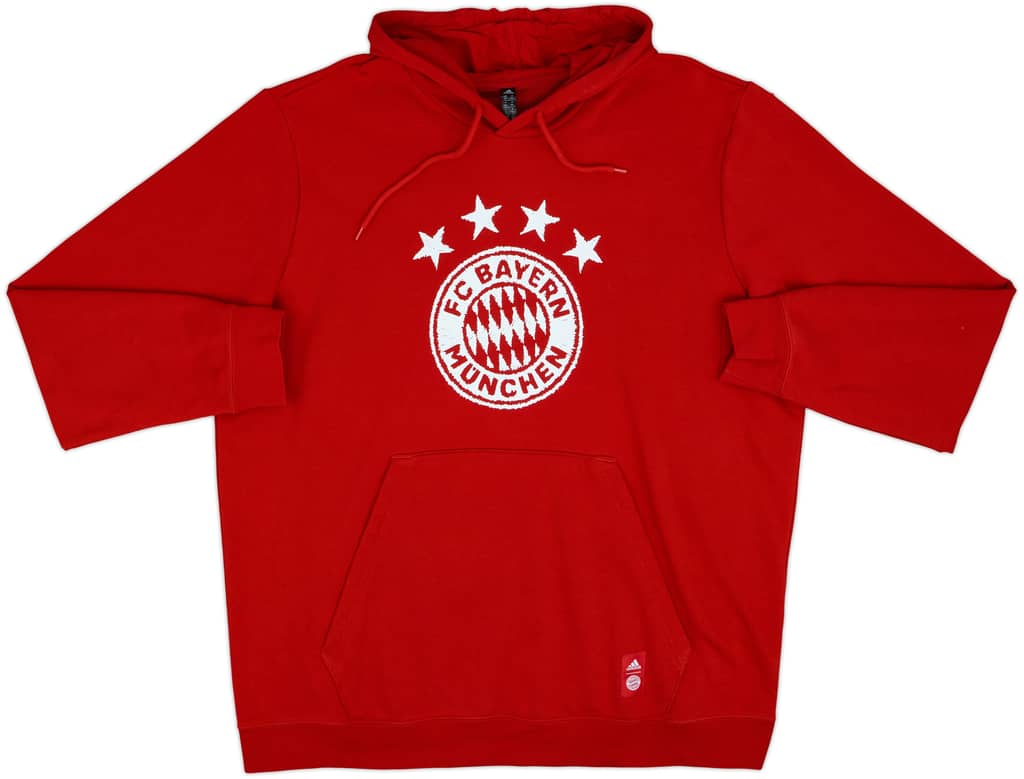 2020-21 Bayern Munich adidas Hooded Sweat Top - 8/10 - (XXL)