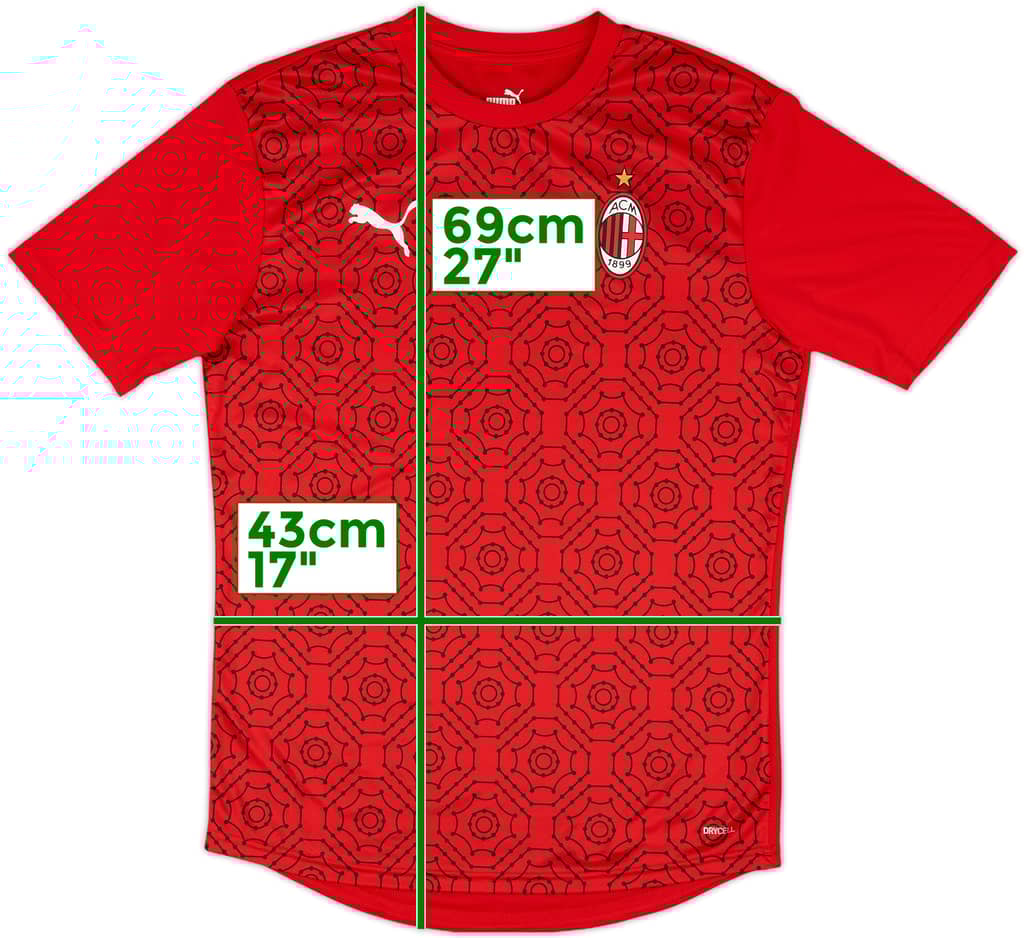 2020-21 AC Milan Puma Training Shirt - 10/10 - (M)