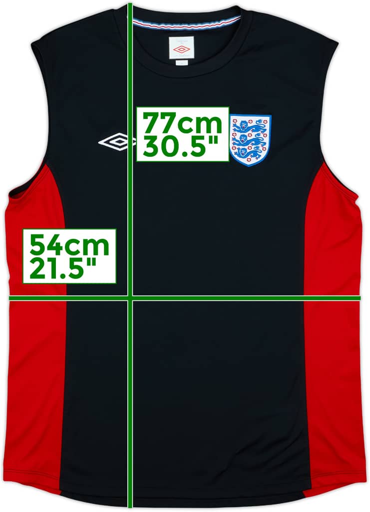 2010-11 England Umbro Training Vest - 9/10 - (XL)