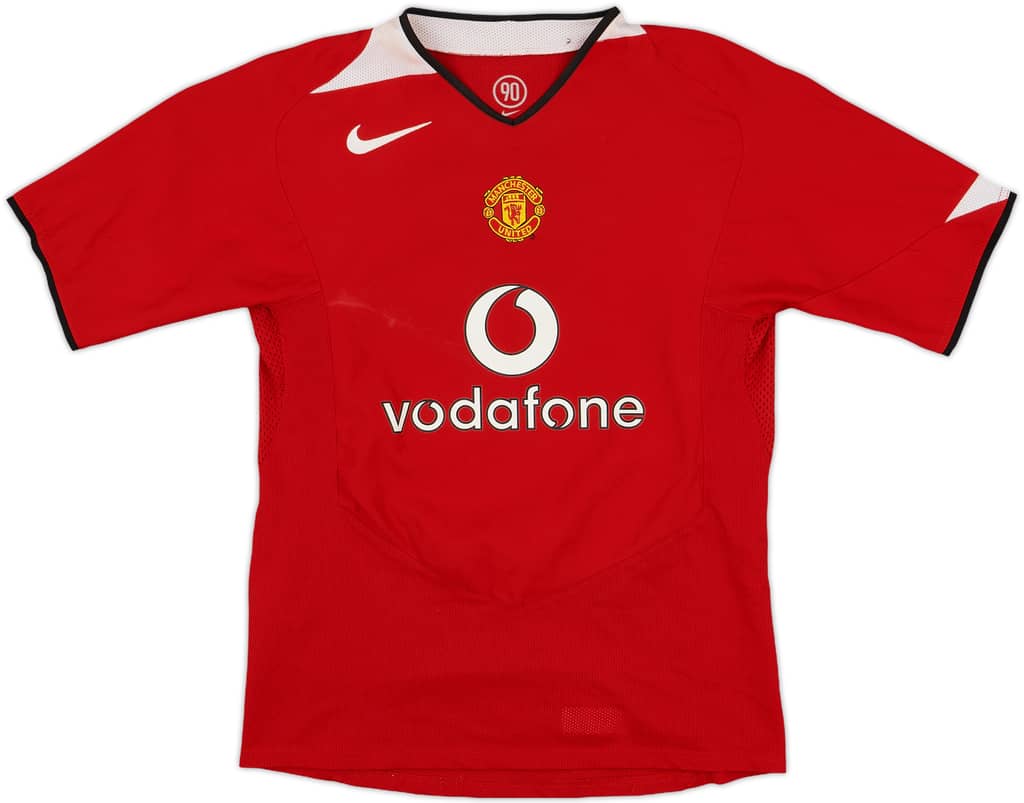 2004-06 Manchester United Home Shirt - 7/10 - (L.Boys)