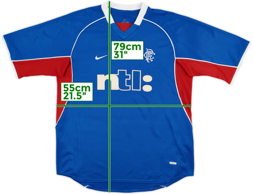 2001-02 Rangers Home Shirt - 8/10 - (L)