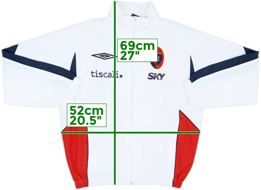 2007-08 Cagliari Umbro Track Jacket - 8/10 - (S)