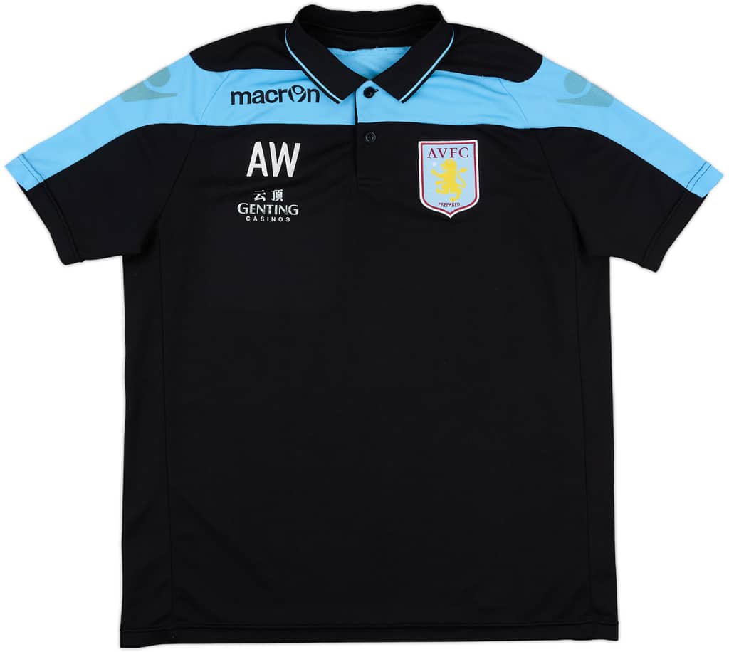 2012-13 Aston Villa Staff Issue Macron Polo Shirt AW - 4/10 - (M)