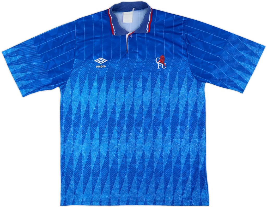 1989-91 Chelsea Home Shirt - 8/10 - (L)