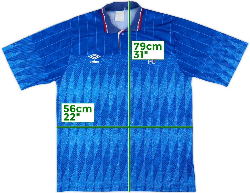 1989-91 Chelsea Home Shirt - 8/10 - (L)