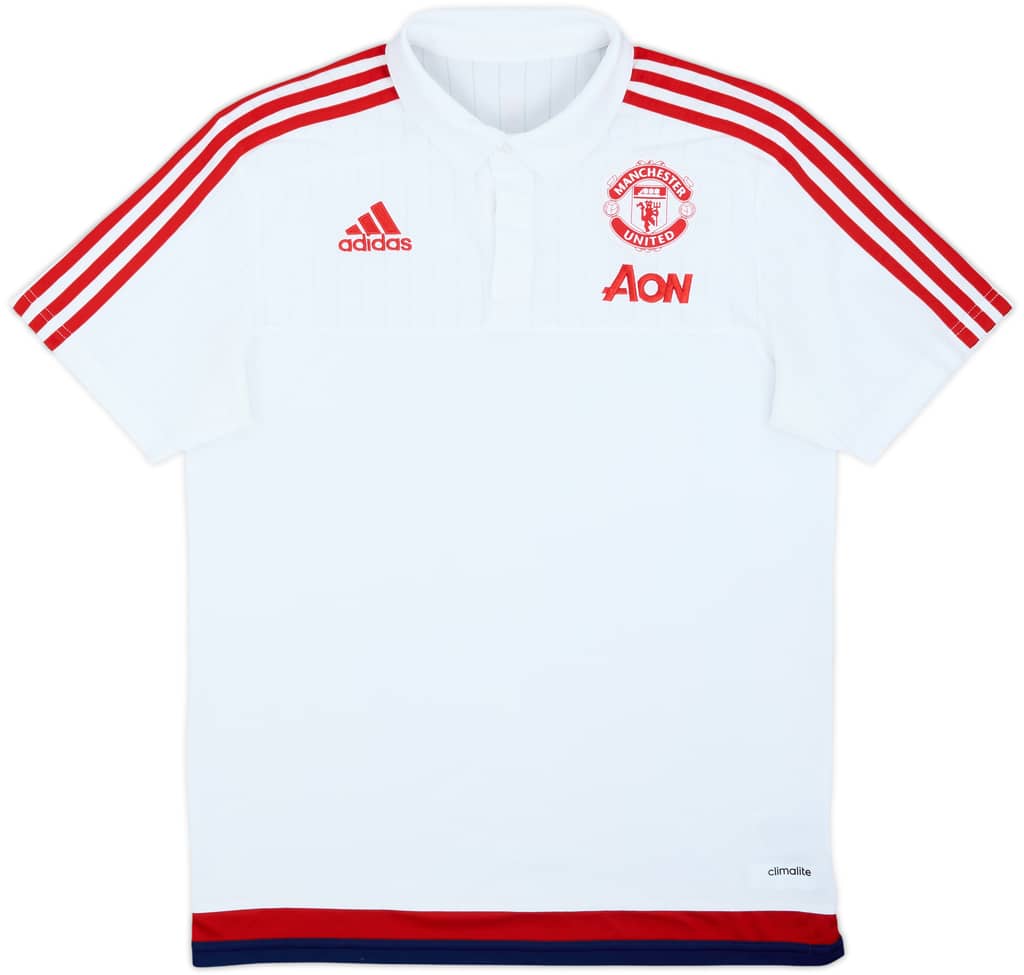 2015-16 Manchester United adidas Polo Shirt - 9/10 - (M)