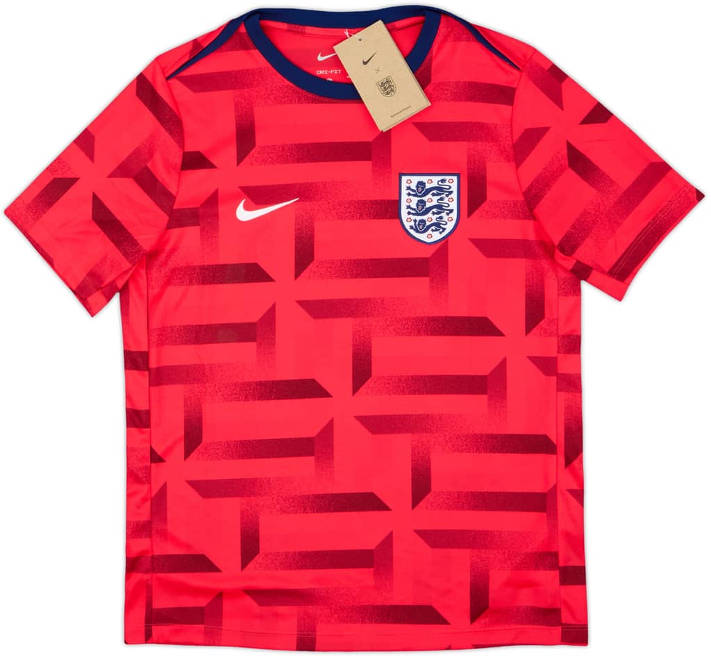 Camiseta Nike de entrenamiento de pre-partido de Inglaterra 2024 (XL.Niños)