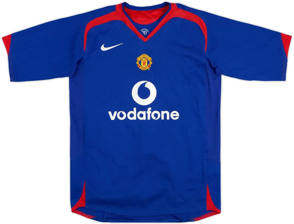 2005-06 Manchester United Camiseta de visitante - 7/10 - (L.Niños)