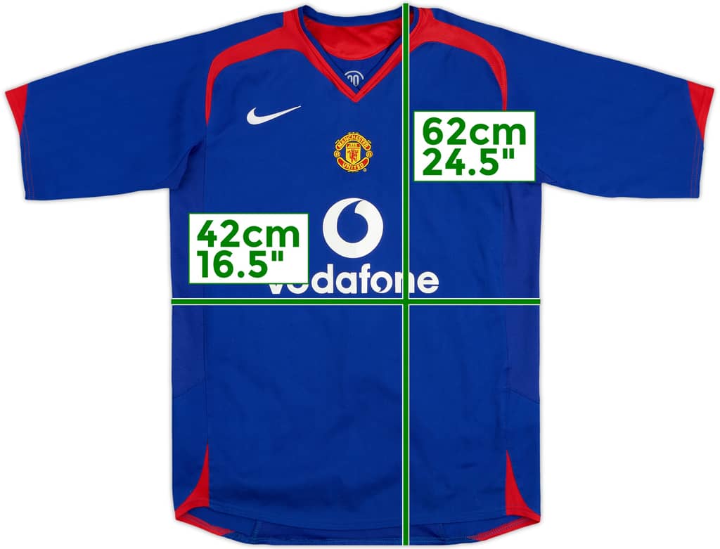 2005-06 Manchester United Camiseta de visitante - 7/10 - (L.Niños)