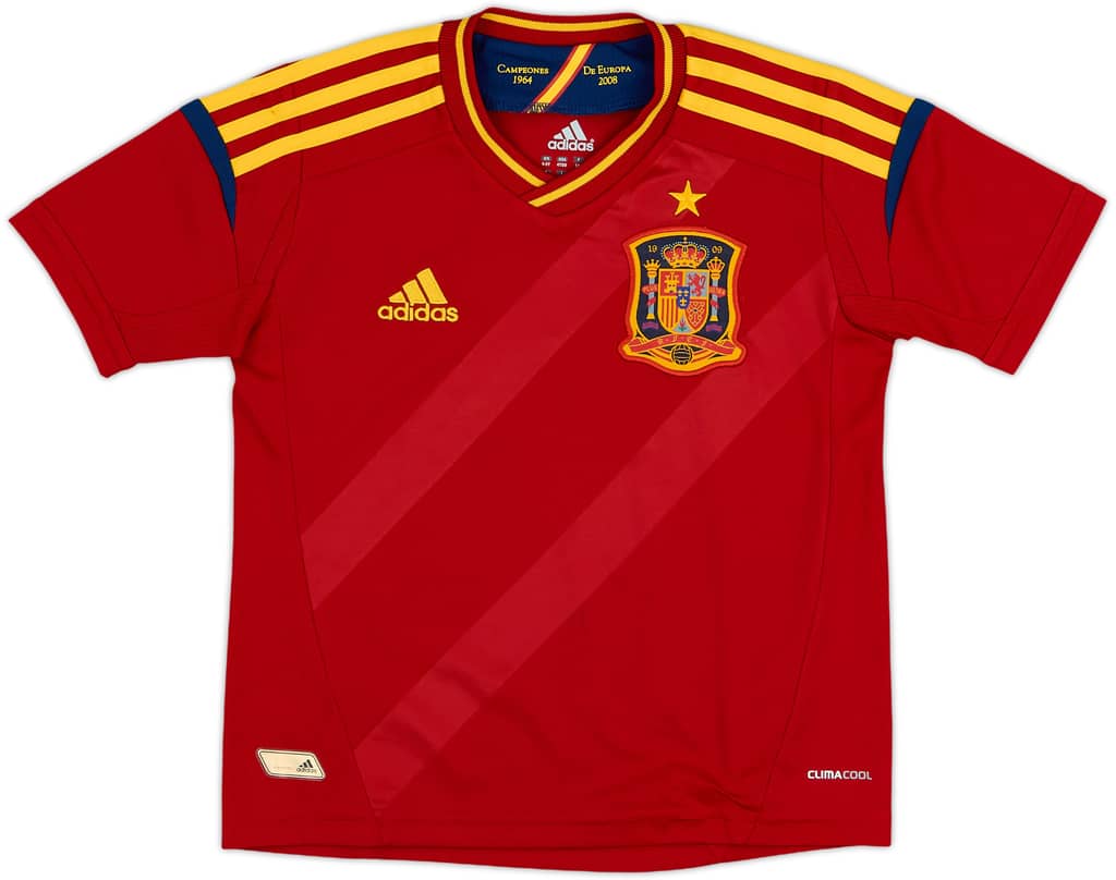 2011-12 Spain Home Shirt - 10/10 - (4-5 Years)