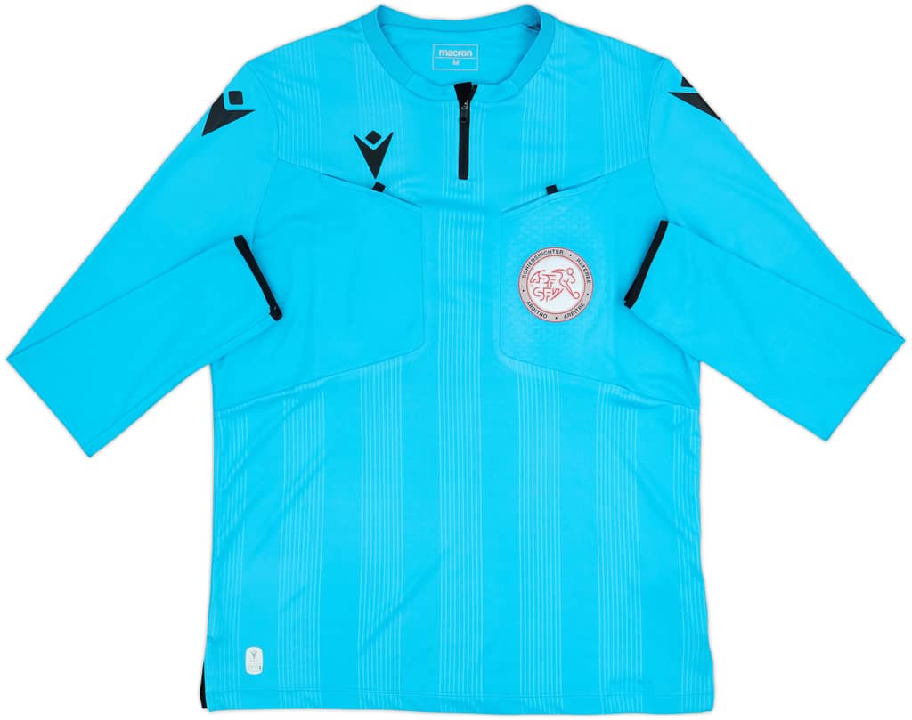 2021-22 Switzerland Macron Referee L/S Shirt - 10/10 - (M)