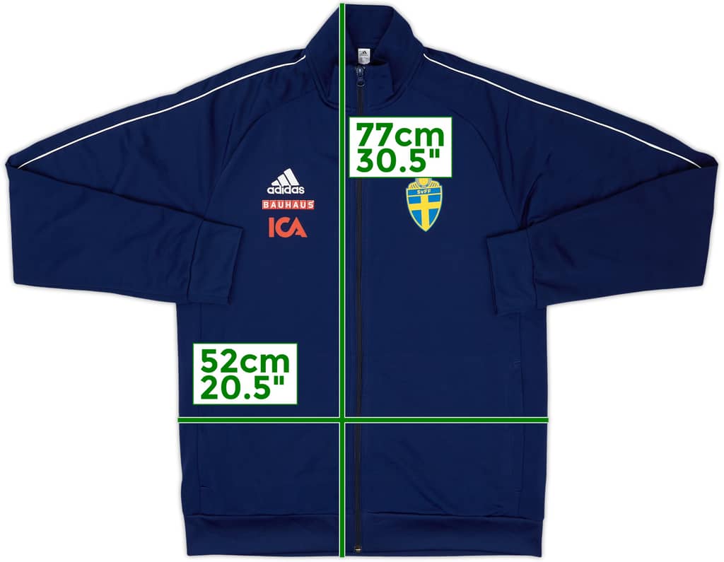 2021-22 Sweden adidas Track Jacket - 8/10 - (M)