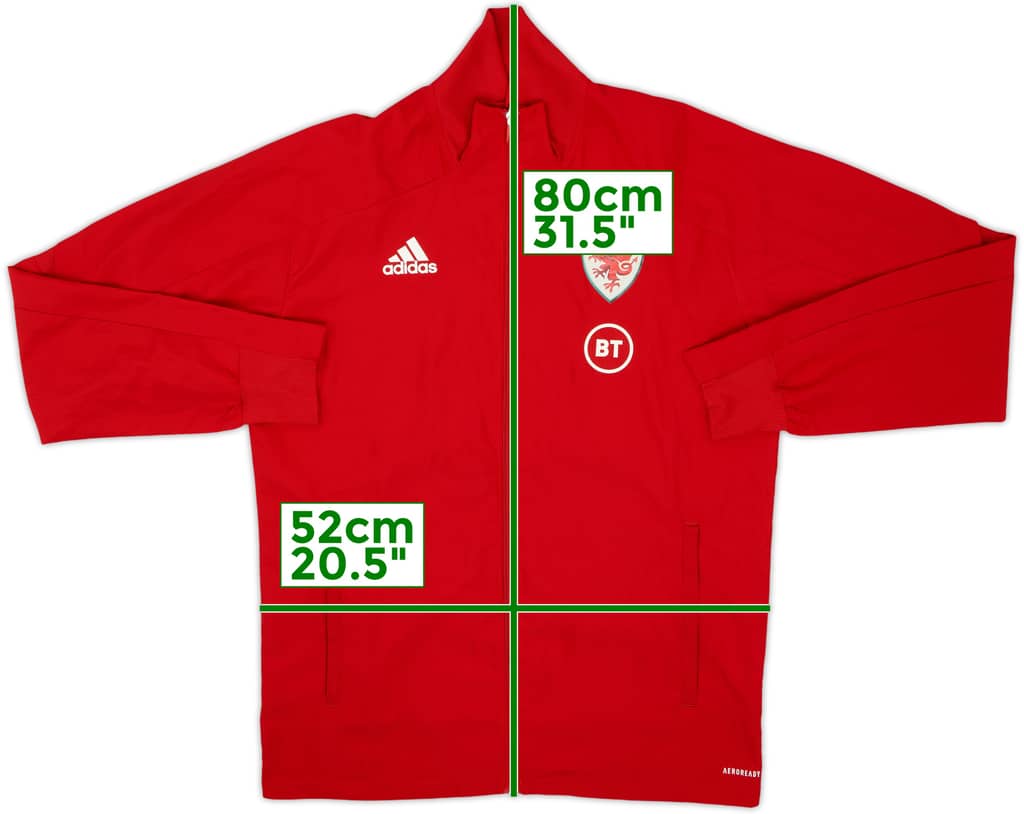 2019-20 Wales adidas Track Jacket - 8/10 - (M)