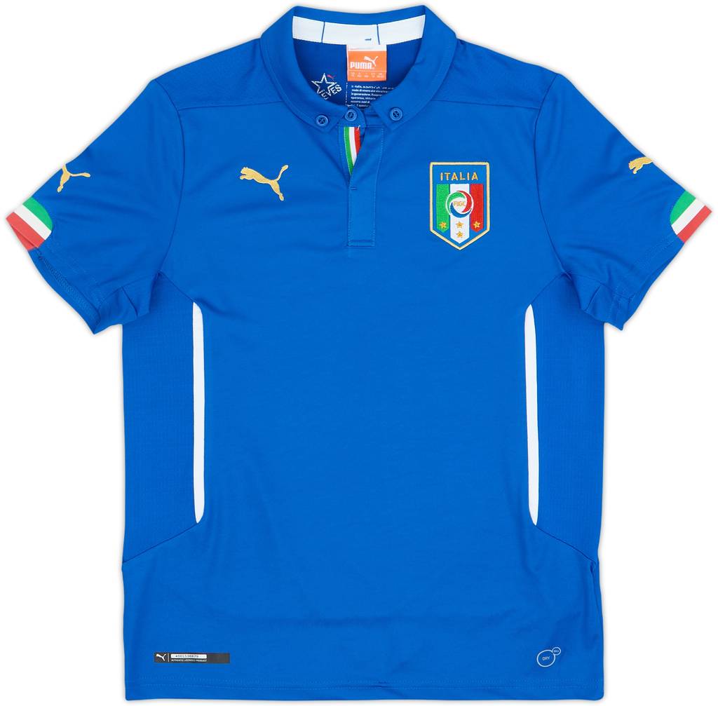 2014-15 Italy Home Shirt - 10/10 - (L.Boys)