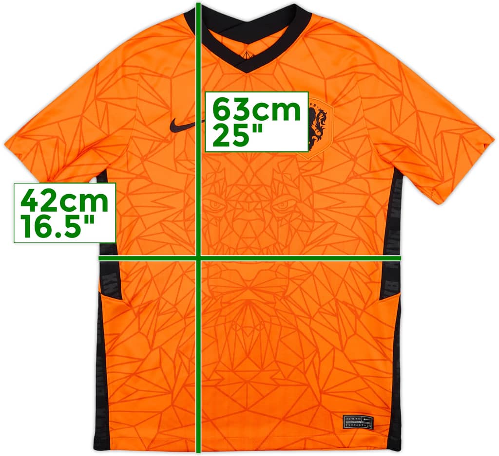 2020-21 Netherlands Home Shirt - 6/10 - (L.Boys)