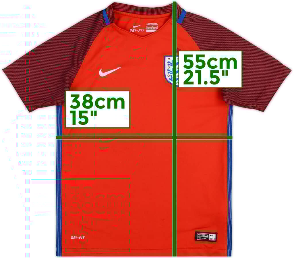 2016-17 England Away Shirt - 7/10 - (M.Boys)