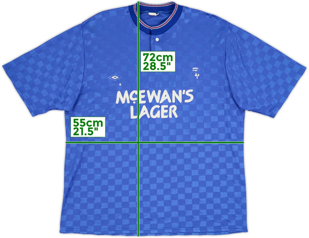1987-90 Rangers Home Shirt - 3/10 - (L)