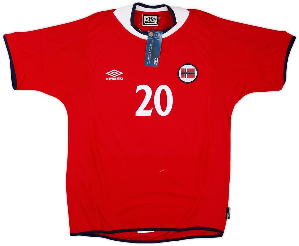 2000-02 Norway Home Shirt Solskjaer #20 (M)