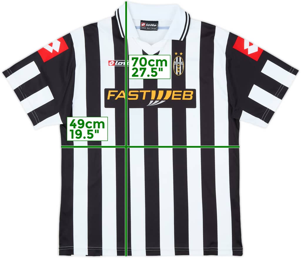 2001-02 Juventus Basic Home Shirt - 6/10 - (XL.Boys)