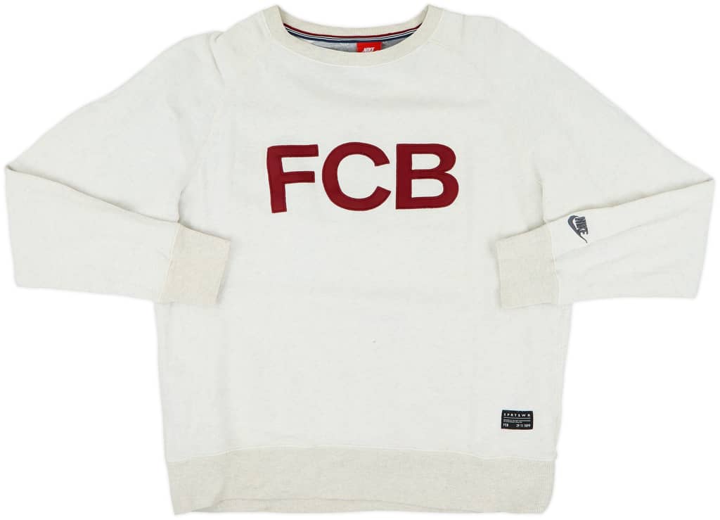 2013-14 Barcelona Nike Sweat Top - 7/10 - (M)