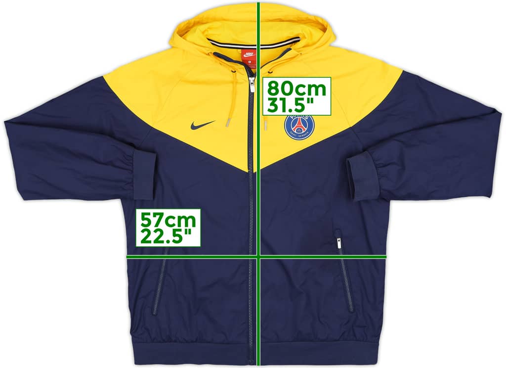 2017-18 Paris Saint-Germain Nike Hooded Track Jacket - 8/10 - (L)