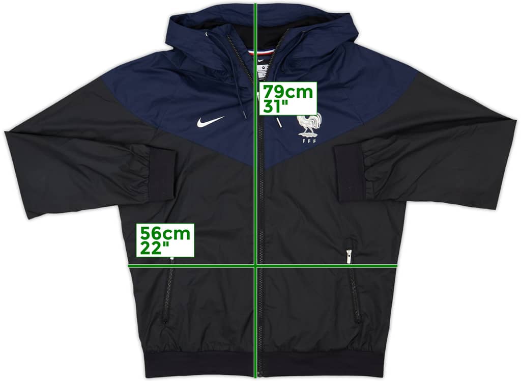 2018-19 France Nike Hooded Track Jacket - 8/10 - (M)