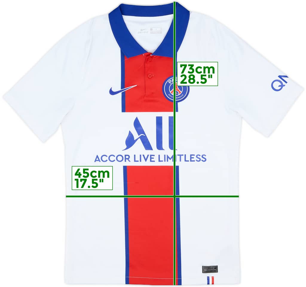 2020-21 Paris Saint-Germain Away Shirt - 7/10 - (S)