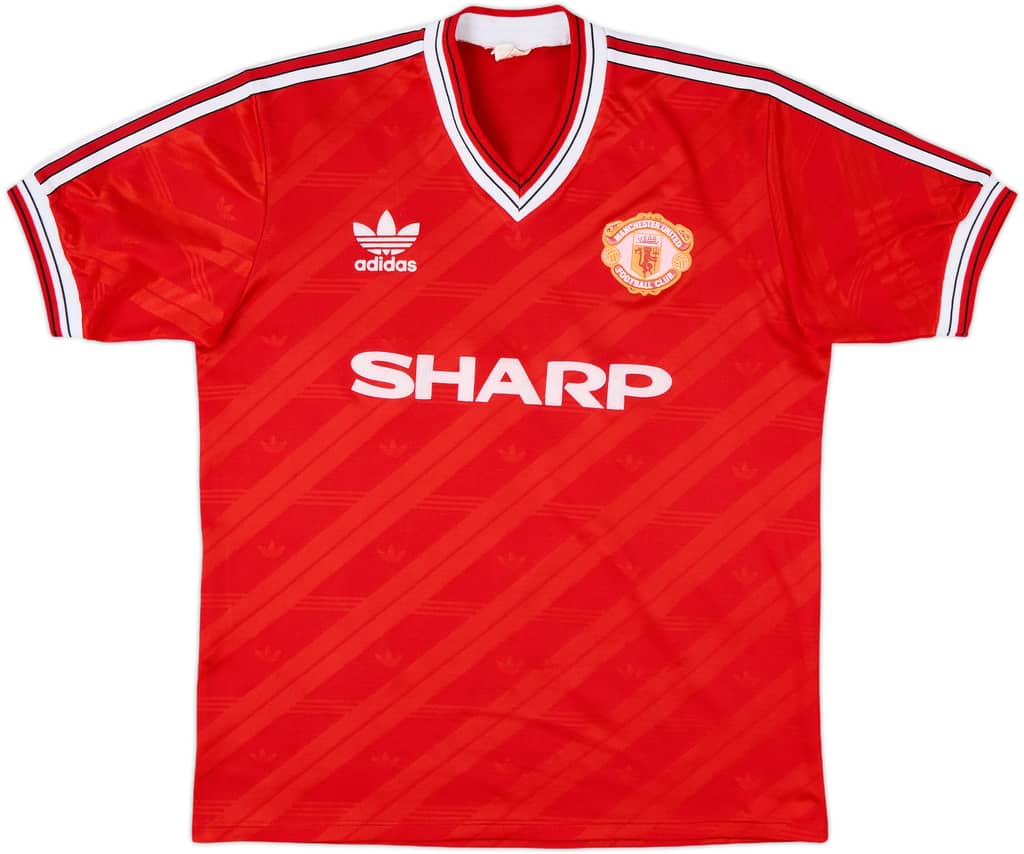 1986-88 Manchester United Home Shirt - 9/10 - (L)