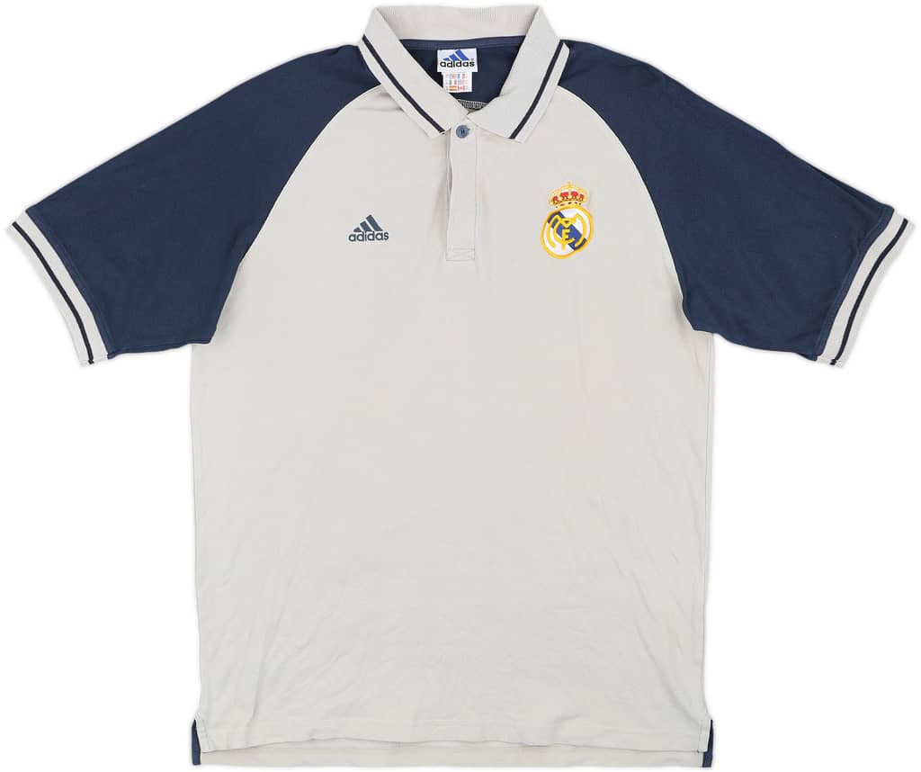 2001-02 Real Madrid adidas Polo Shirt - 9/10 - (L)