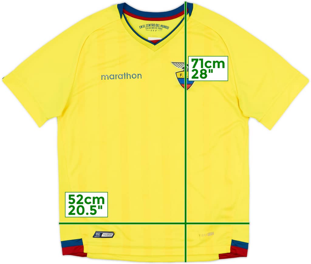 2017-18 Ecuador Home Shirt - 8/10 - (L)