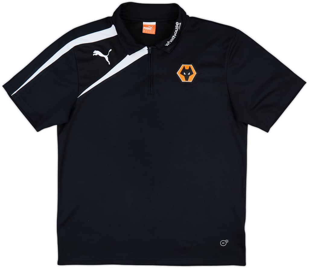 2012-13 Wolves Puma 1/4 Zip Polo Shirt - 8/10 - (XL)