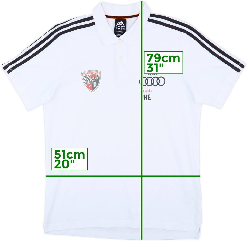 2010-11 FC Ingolstadt Staff Issue adidas Polo Shirt HE - 8/10 - (L)
