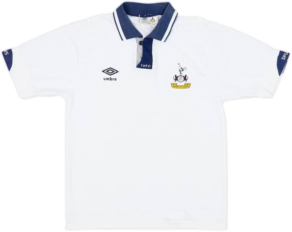 1991-93 Tottenham Home Shirt - 8/10 - (S)
